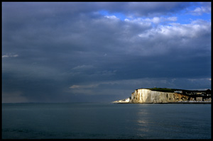 Lumire sur la falaise