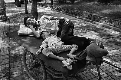 La sieste, Beijing, Chine