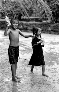 Jeux d'eau sous la mousson