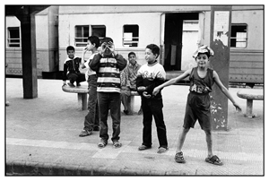 En gare d'Alexandrie (Egypte)