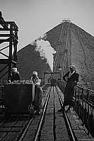 Montagne de rsidus miniers au charbonnage du Bois du Casier  Marcinelle (B)
