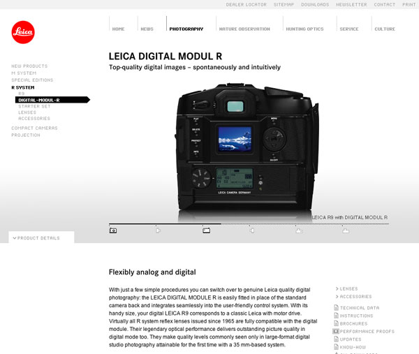 Nouveau site Leica Camera